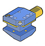 VDI60 FORM C1-B1 AXIAL-RADIAL TURNING HOLDER RIGHT H=( 1- 1/ 4)" L=135 mm